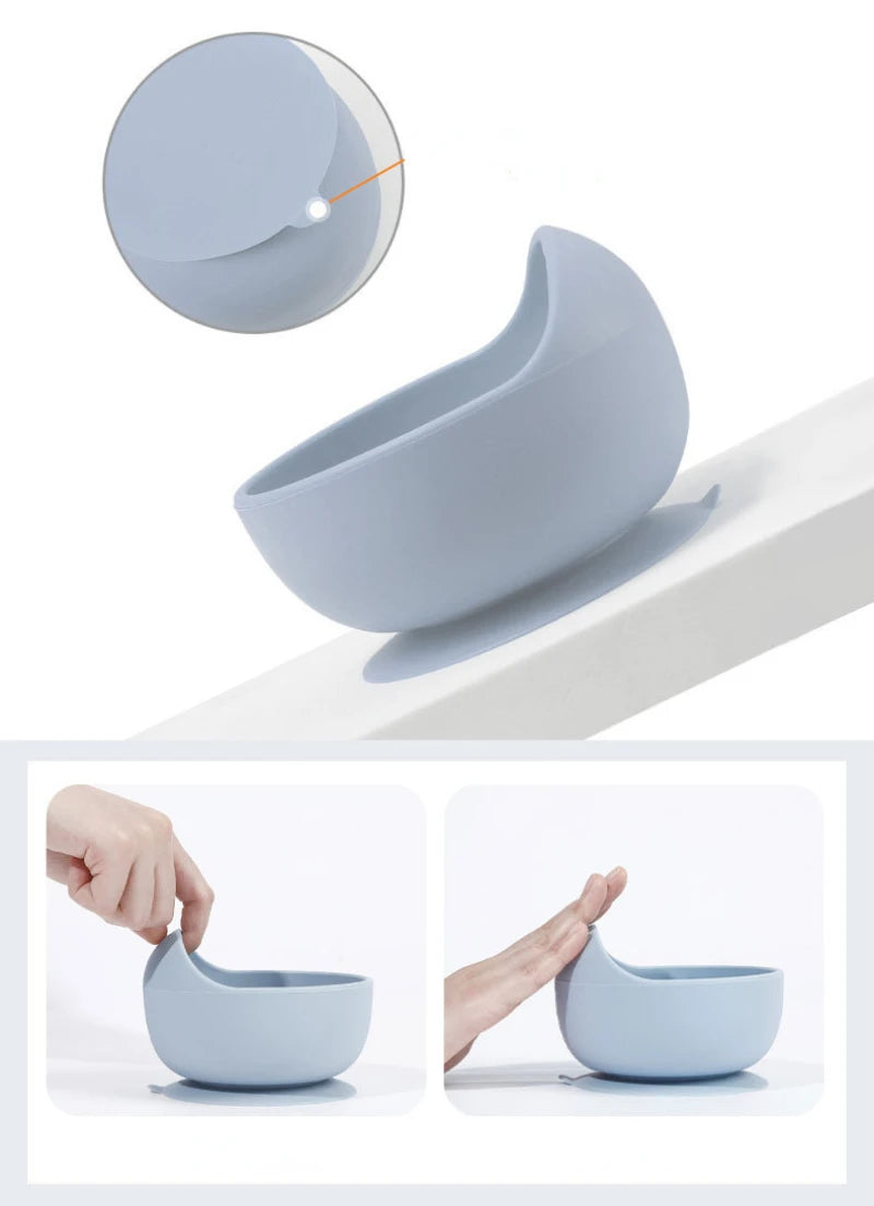 9-Piece Premium Silicone Baby Feeding Set - BPA Free