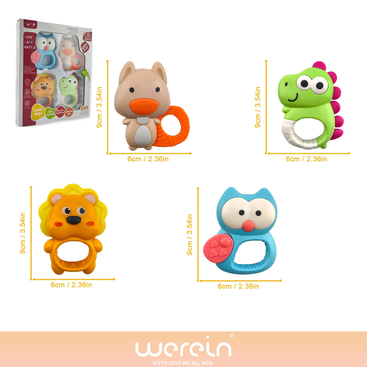 Werein Baby Crib Mobile with Remote Control Projection Musical Bed Bell Soft Night Light Lullaby Rotating Hanging Toy