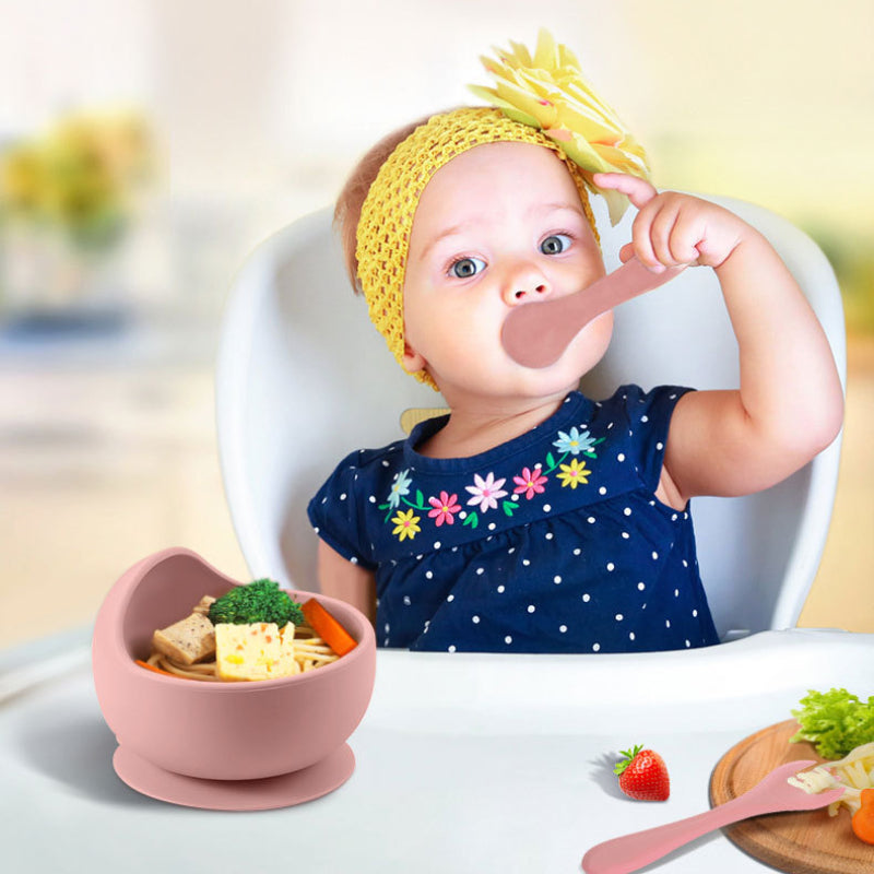 9-Piece Premium Silicone Baby Feeding Set - BPA Free